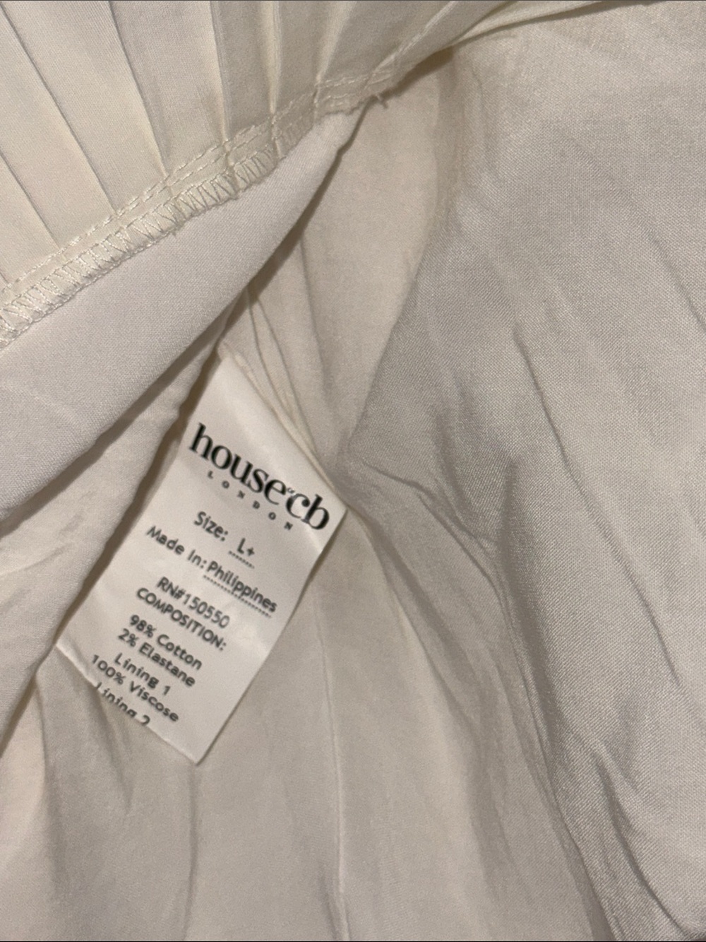 NEW HOUSE OF CB Heidi white cotton halter Minidress Sz XL - Picture 7 of 10